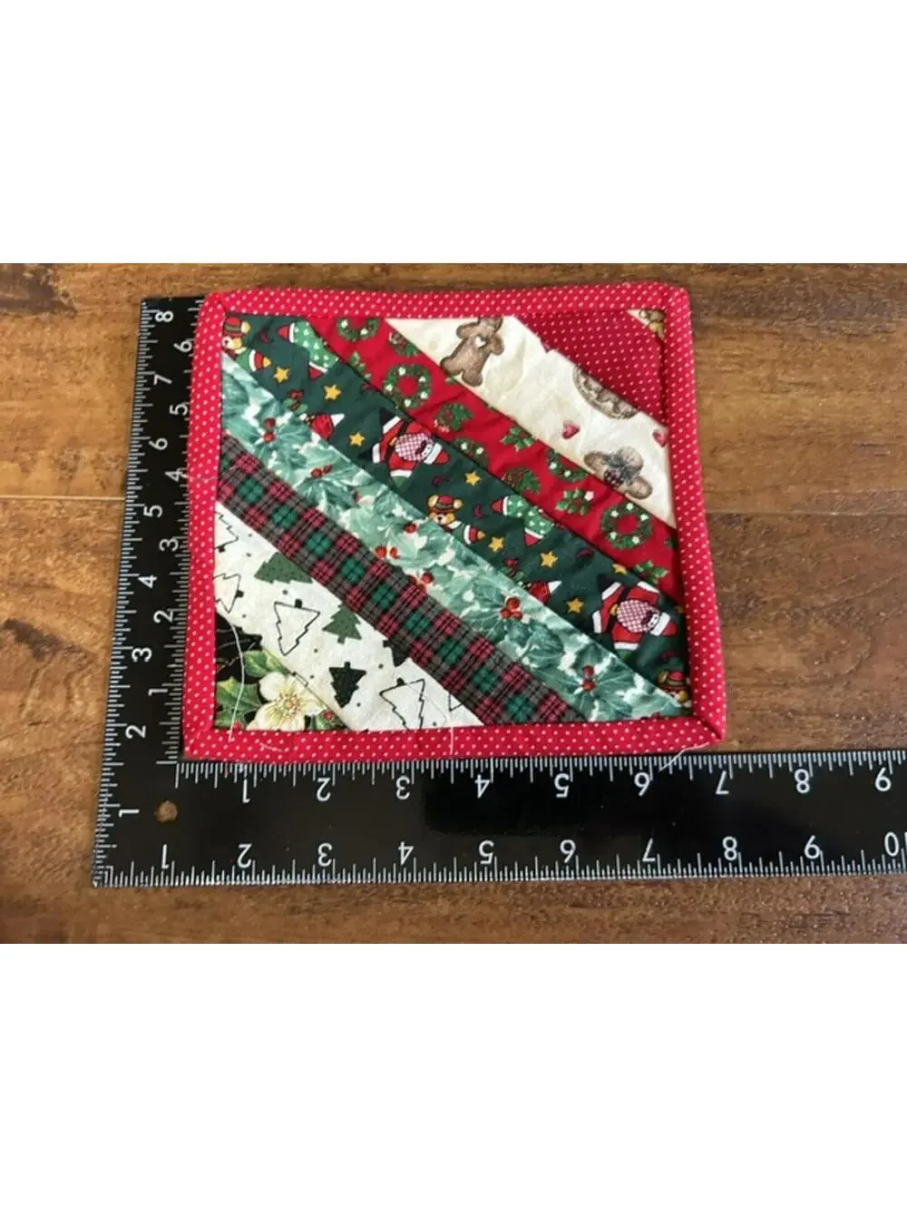 Set of 3 Handmade Christmas Quilted Pot Holders